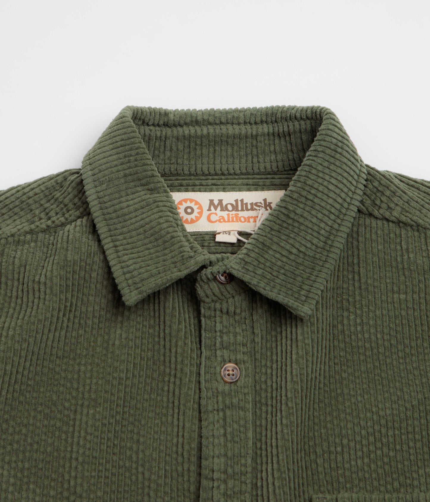 Mollusk Thurston Shirt - Rover Green Corduroy