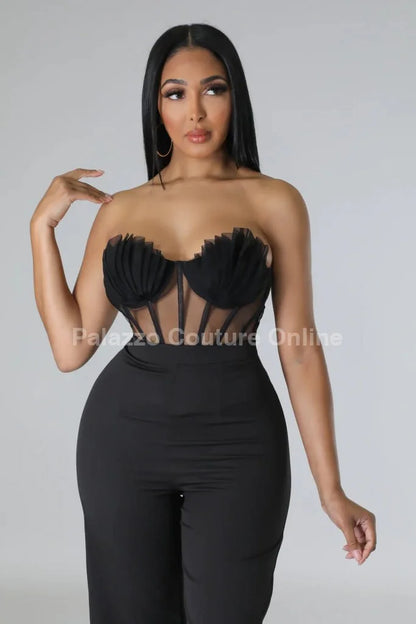 Mystic Siren Corset Top (Black)