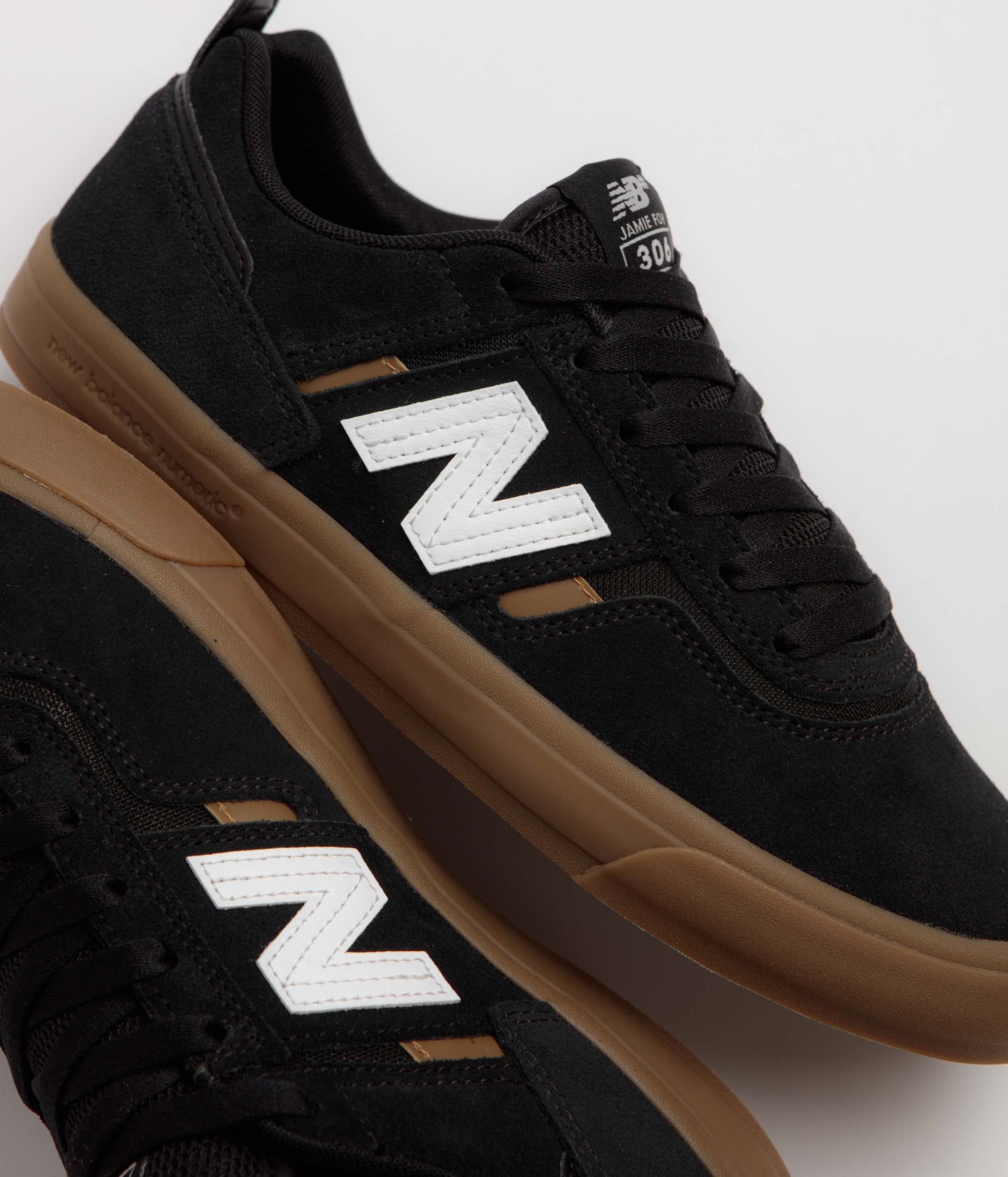 New Balance Numeric 306 Jamie Foy Shoes - Black / Gum