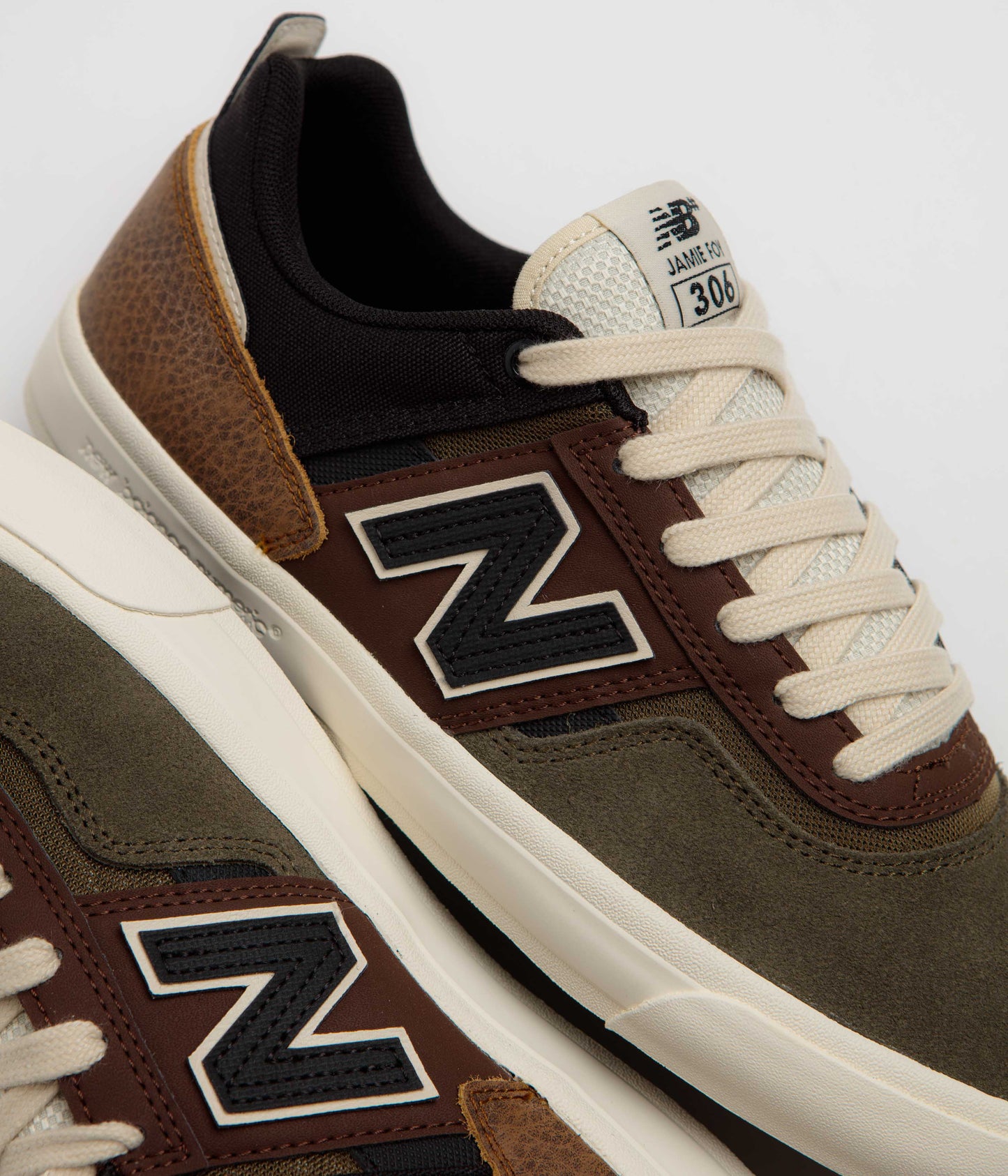 New Balance Numeric 306 Jamie Foy Shoes - Brown / Olive