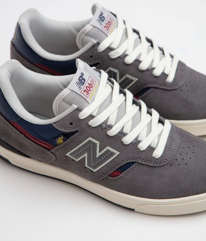 New Balance Numeric 306C Jamie Foy Shoes - Grey / Navy