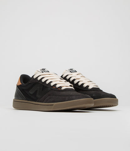 New Balance Numeric 440 Shoes - Black / Gum / Orange