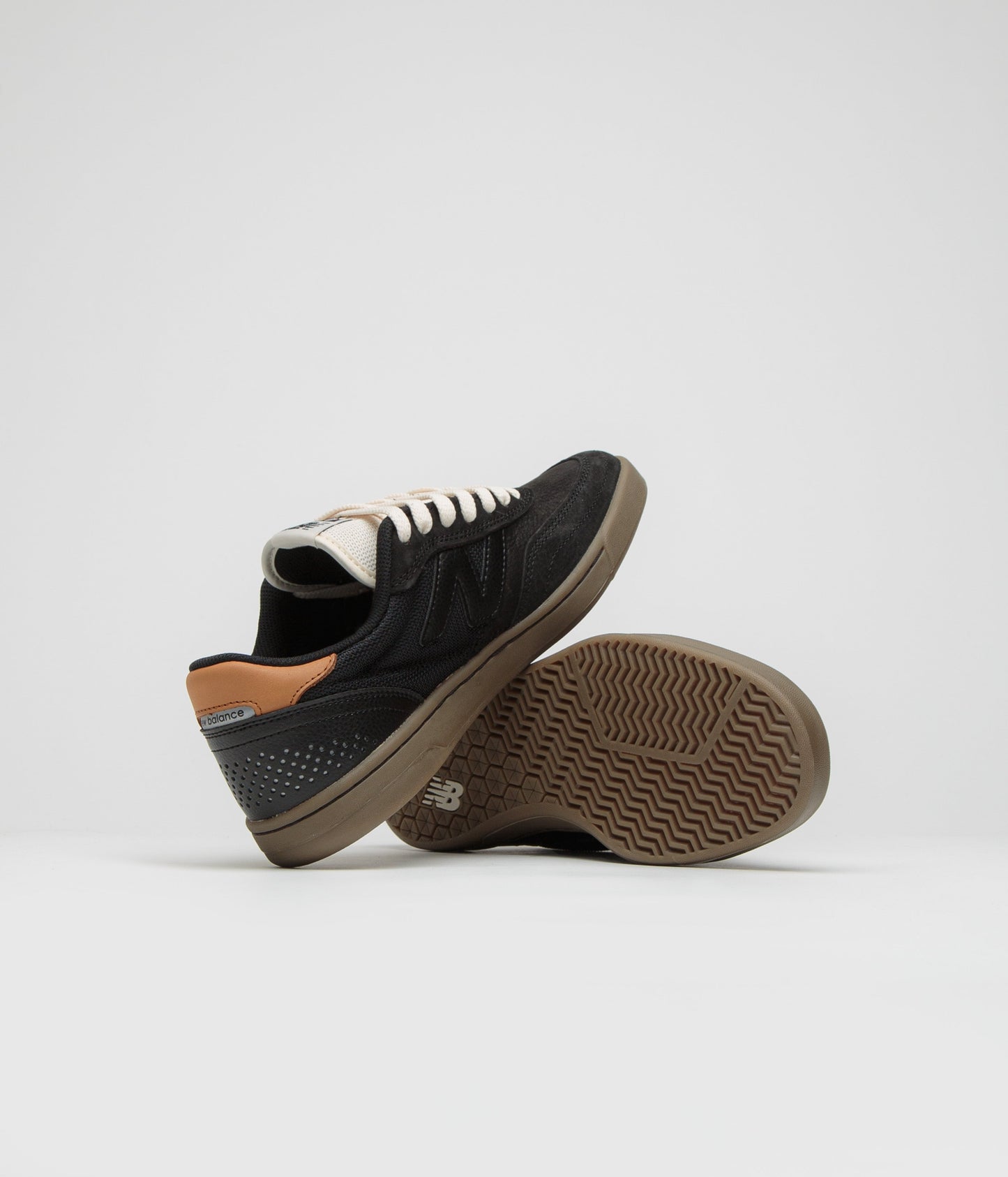 New Balance Numeric 440 Shoes - Black / Gum / Orange