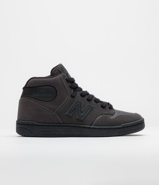 New Balance Numeric 480 High Shoes - Charcoal / Leather