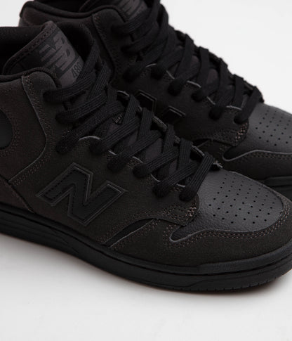 New Balance Numeric 480 High Shoes - Charcoal / Leather