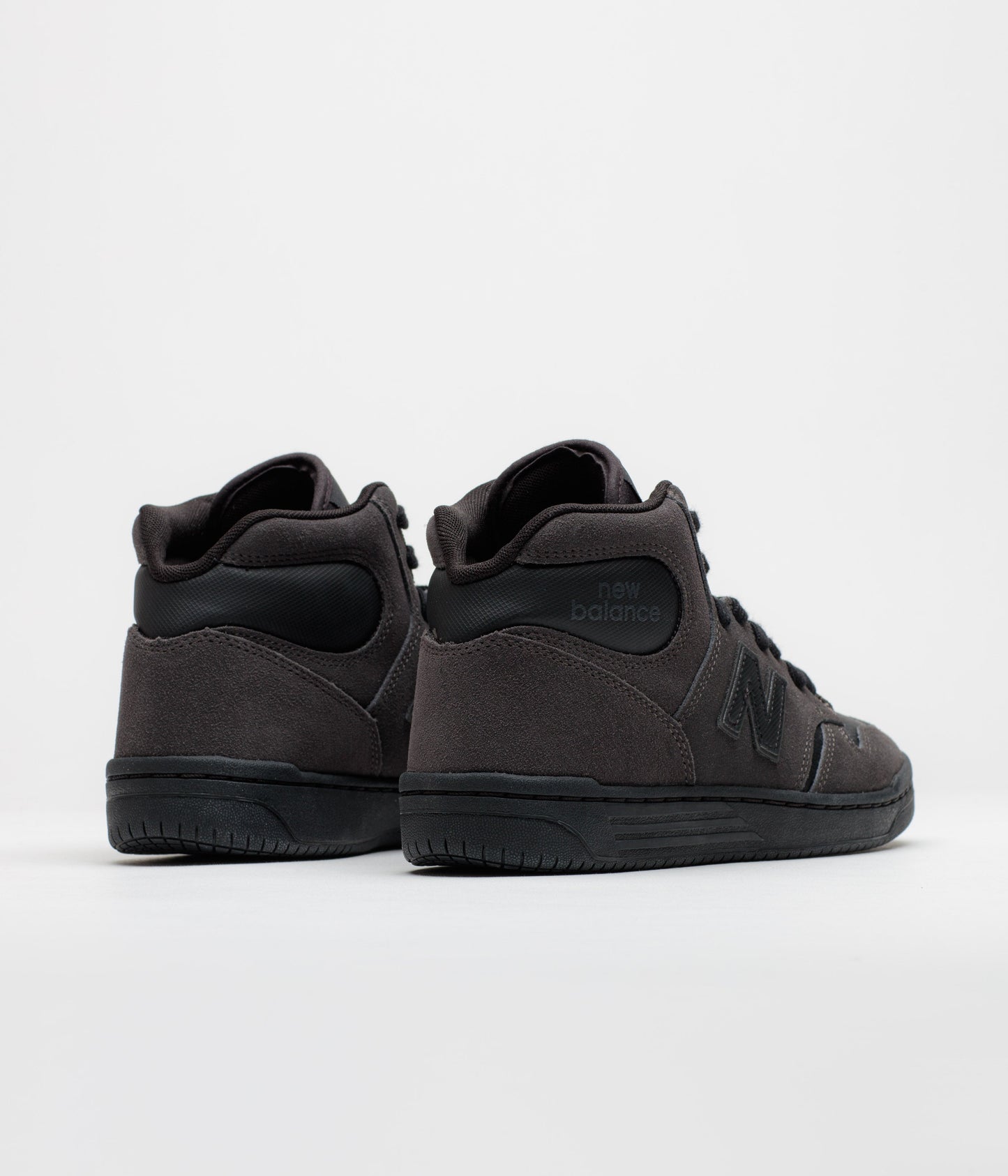 New Balance Numeric 480 High Shoes - Charcoal / Leather