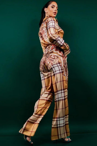 Night in Milan Pant Set (Camel)