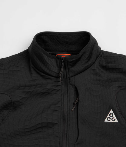 Nike ACG Wolf Grid 1/2 Zip Sweatshirt - Black / Summit White