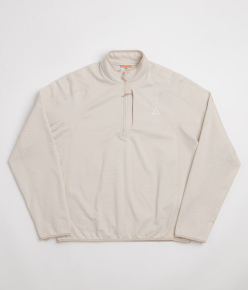 Nike ACG Wolf Grid 1/2 Zip Sweatshirt - Light Orewood Brown / Cream II / Summit White