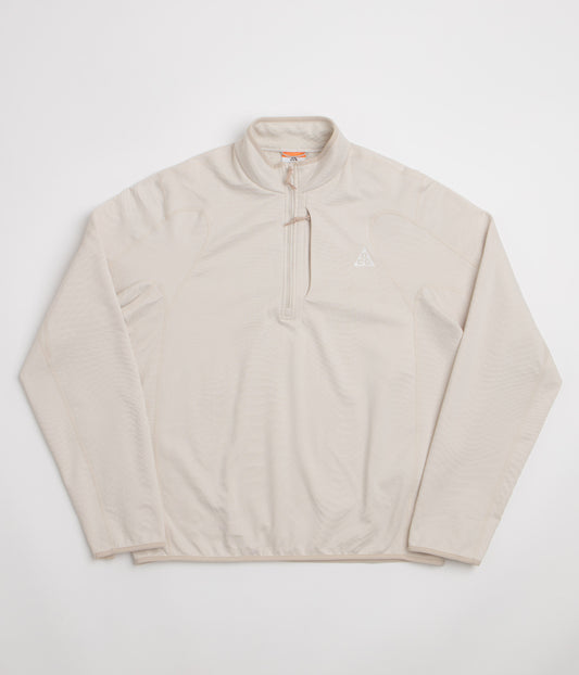 Nike ACG Wolf Grid 1/2 Zip Sweatshirt - Light Orewood Brown / Cream II / Summit White