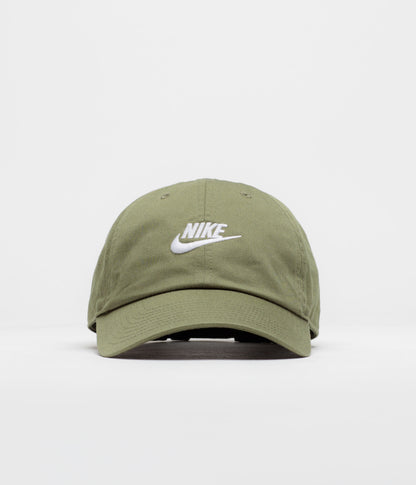 Nike Club Futura Wash Cap - Medium Olive / White