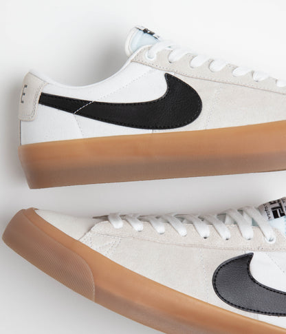 Nike SB Blazer Low Pro GT Shoes - White / Black - White - White