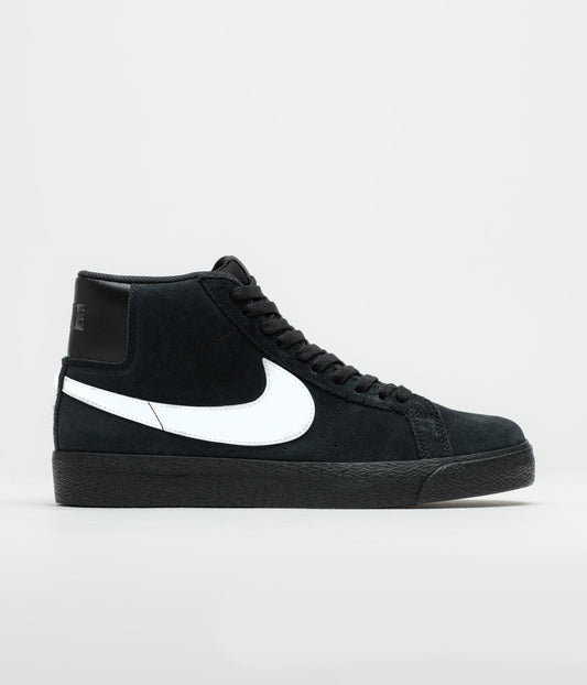 Nike SB Blazer Mid Shoes - Black / White - Black - Black