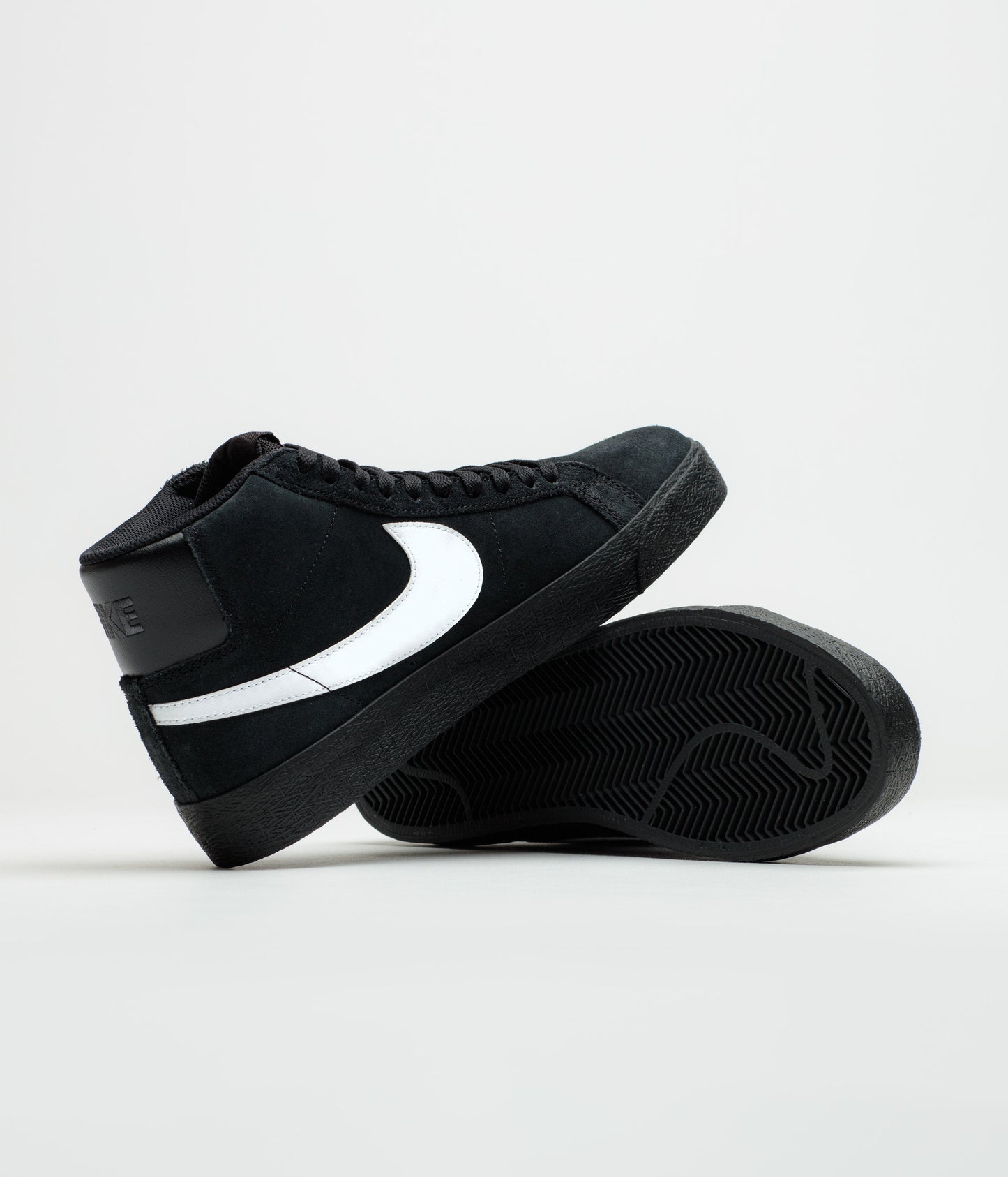 Nike SB Blazer Mid Shoes - Black / White - Black - Black