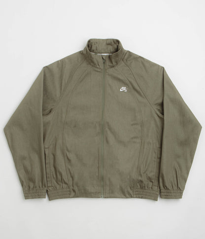 Nike SB Denim Track Jacket - Medium Olive / White