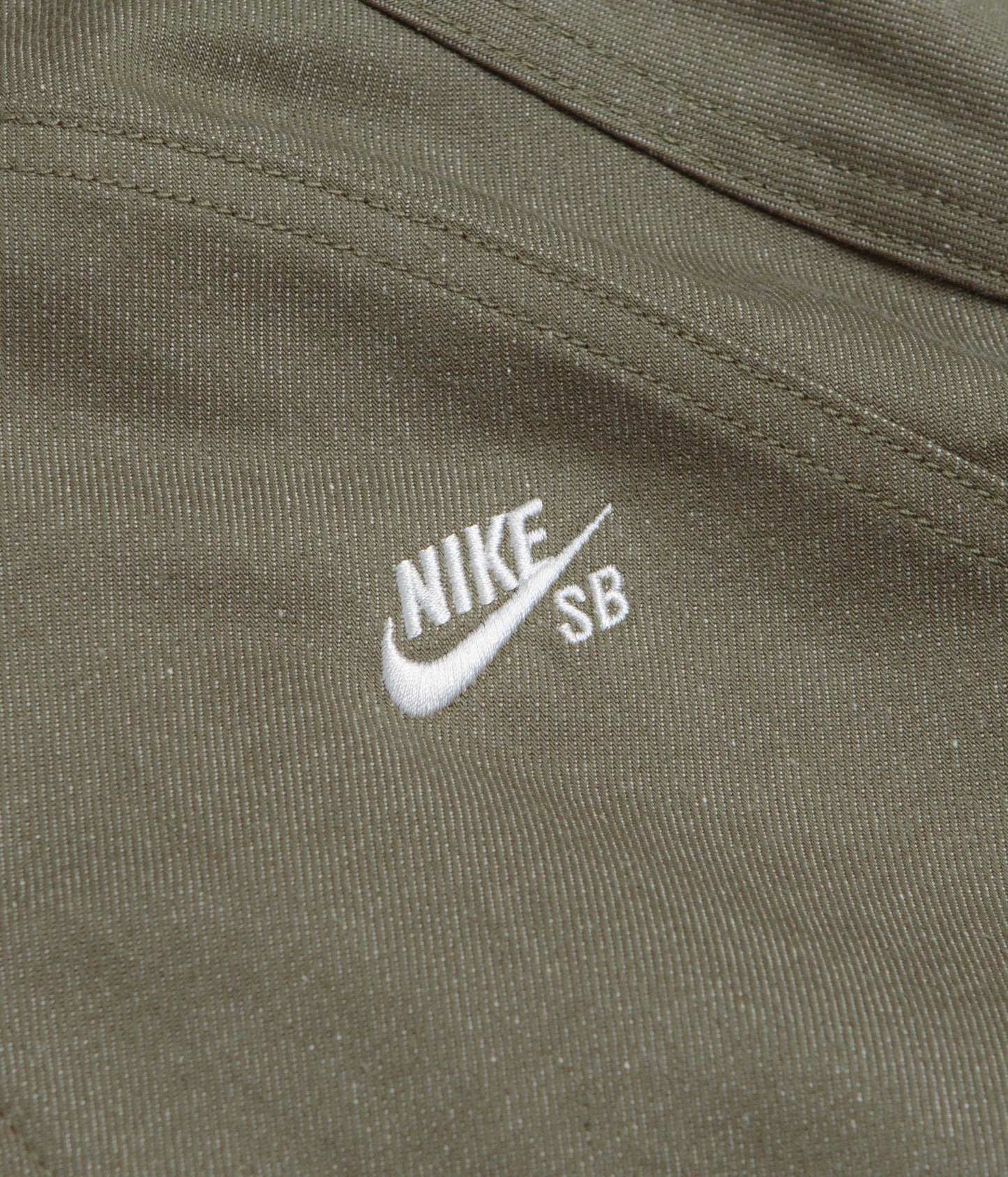 Nike SB Denim Track Jacket - Medium Olive / White