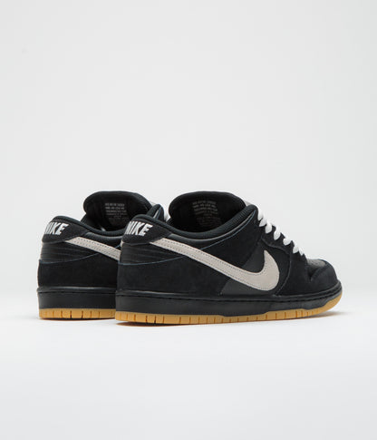 Nike SB Dunk Low Pro Shoes - Black / White - Black - Gum Light Brown - Black