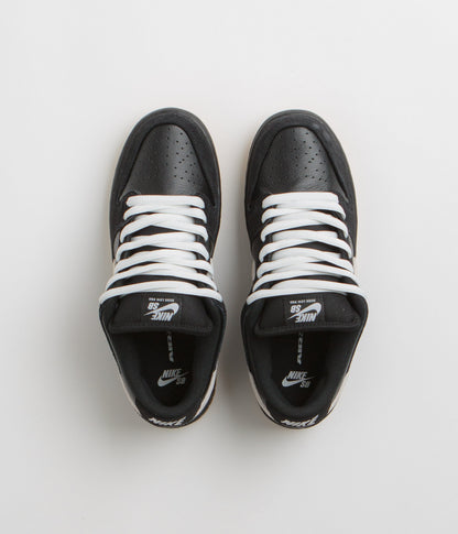 Nike SB Dunk Low Pro Shoes - Black / White - Black - Gum Light Brown - Black