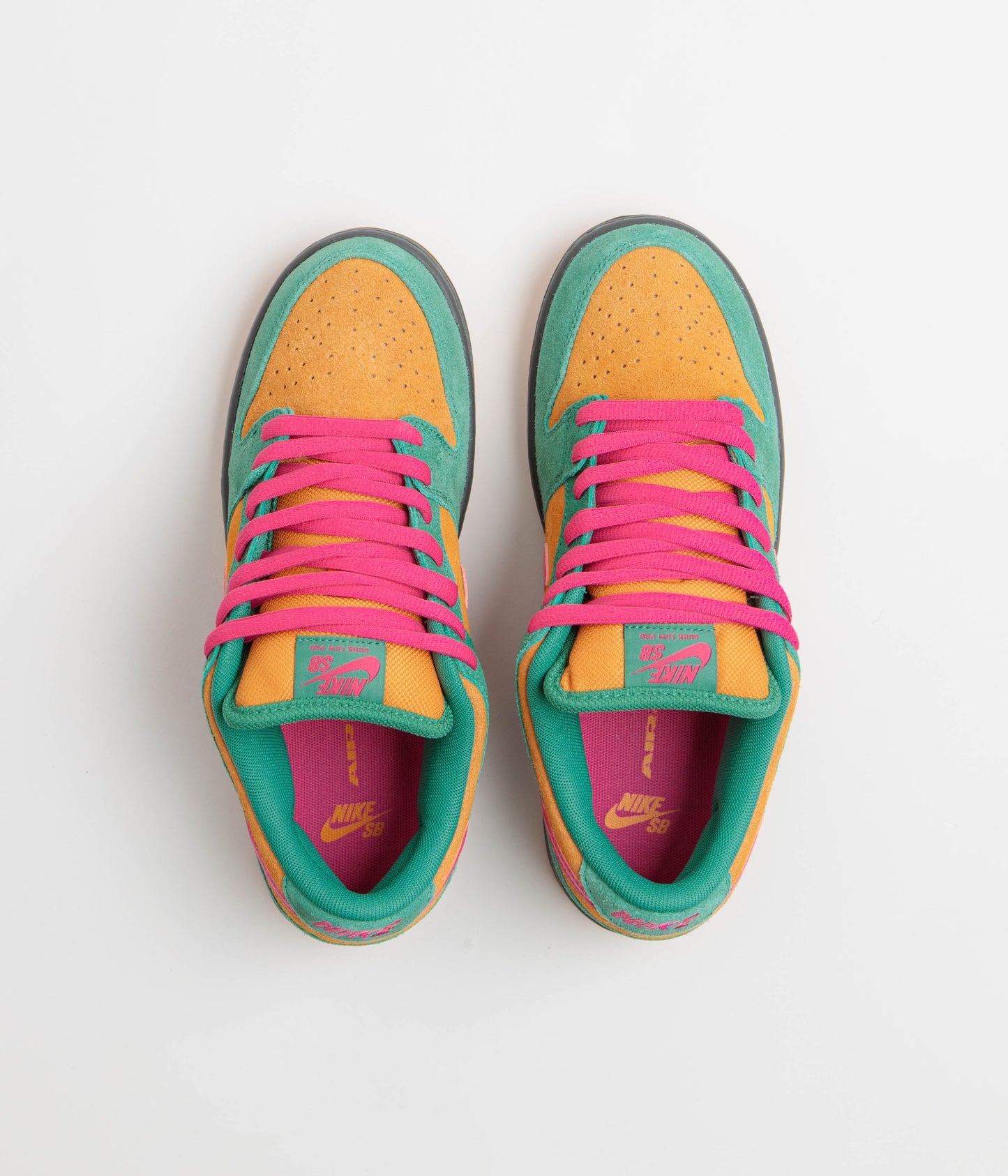 Nike SB Dunk Low Pro Shoes - Green Noise / Watermelon - Light Curry