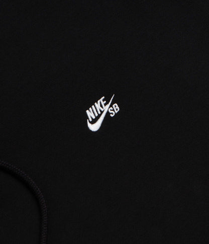 Nike SB Essential Small Logo Hoodie - Black / White