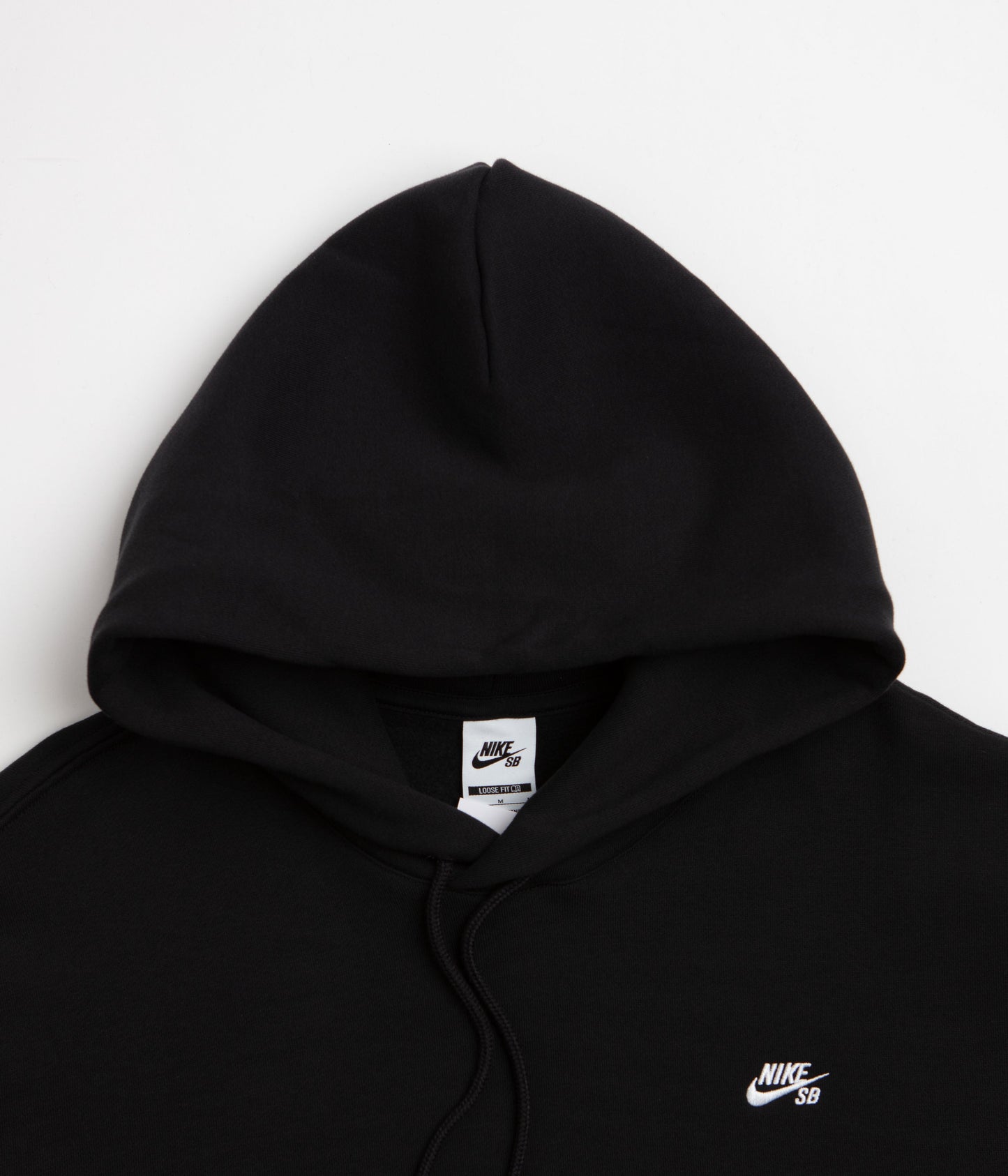 Nike SB Essential Small Logo Hoodie - Black / White