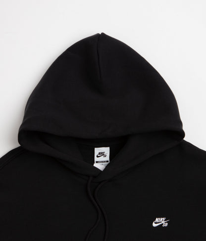 Nike SB Essential Small Logo Hoodie - Black / White