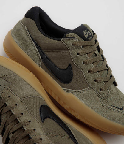 Nike SB Force 58 Shoes - Medium Olive / Black - Medium Olive