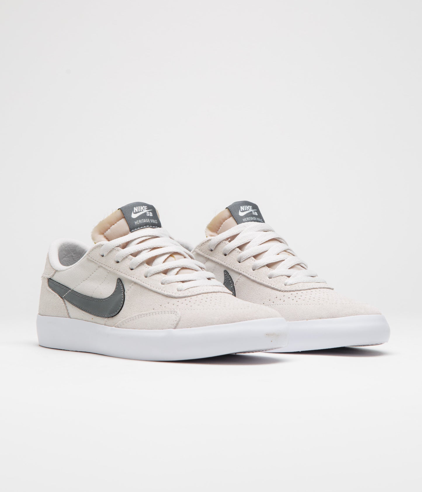 Nike SB Heritage Vulc Shoes - Vast Grey / Iron Grey - Vast Grey - White
