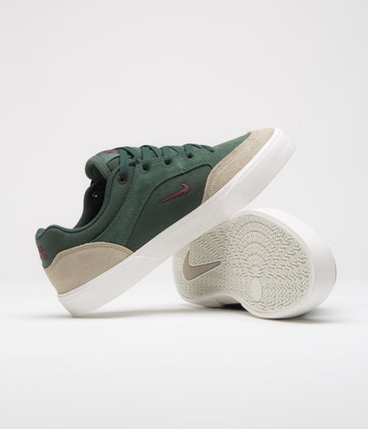 Nike SB Malor Shoes - Seaweed / Burgundy Crush - Khaki - Phantom