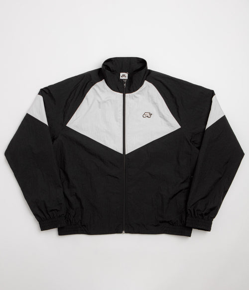 Nike SB Pavan Track Jacket - Black / Black / White / White