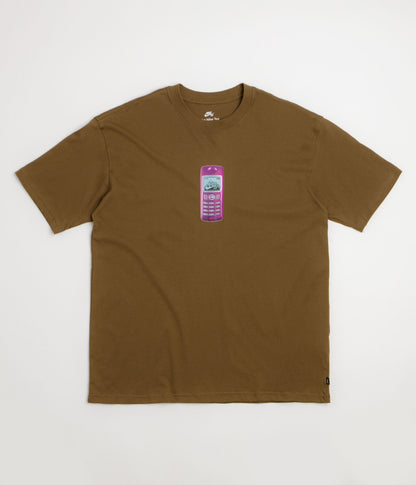 Nike SB Phone T-Shirt - Mosswood Brown