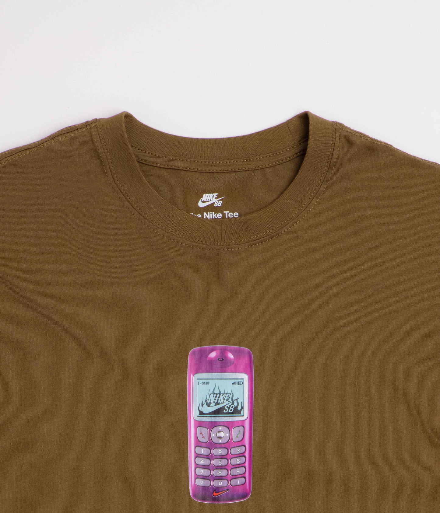 Nike SB Phone T-Shirt - Mosswood Brown