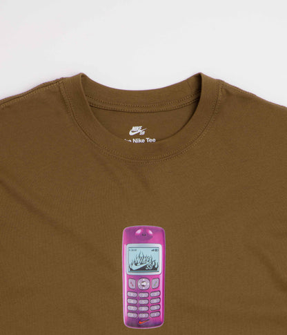 Nike SB Phone T-Shirt - Mosswood Brown