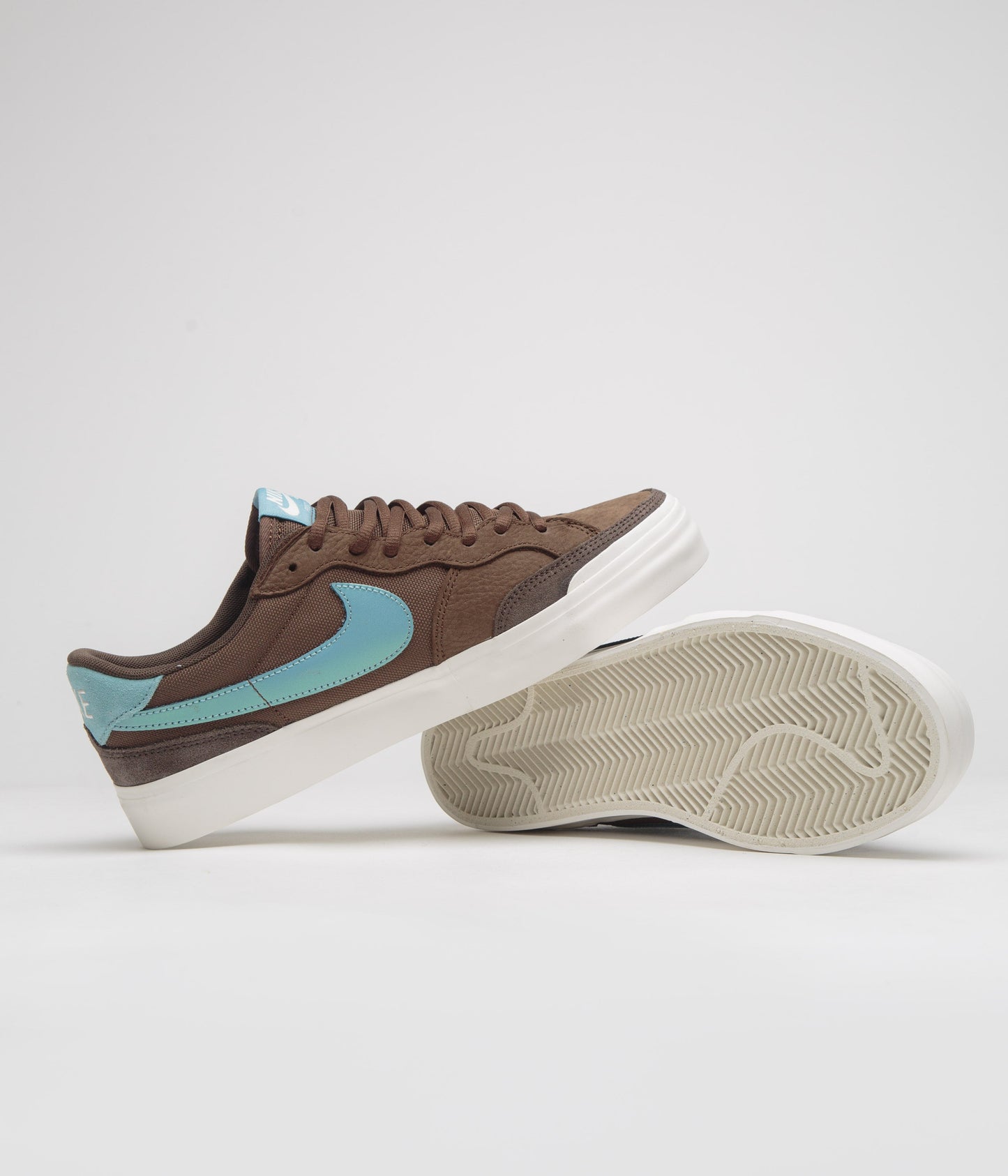 Nike SB Pogo Plus Shoes - Cacao Wow / Denim Turquoise - Baroque Brown - Sail