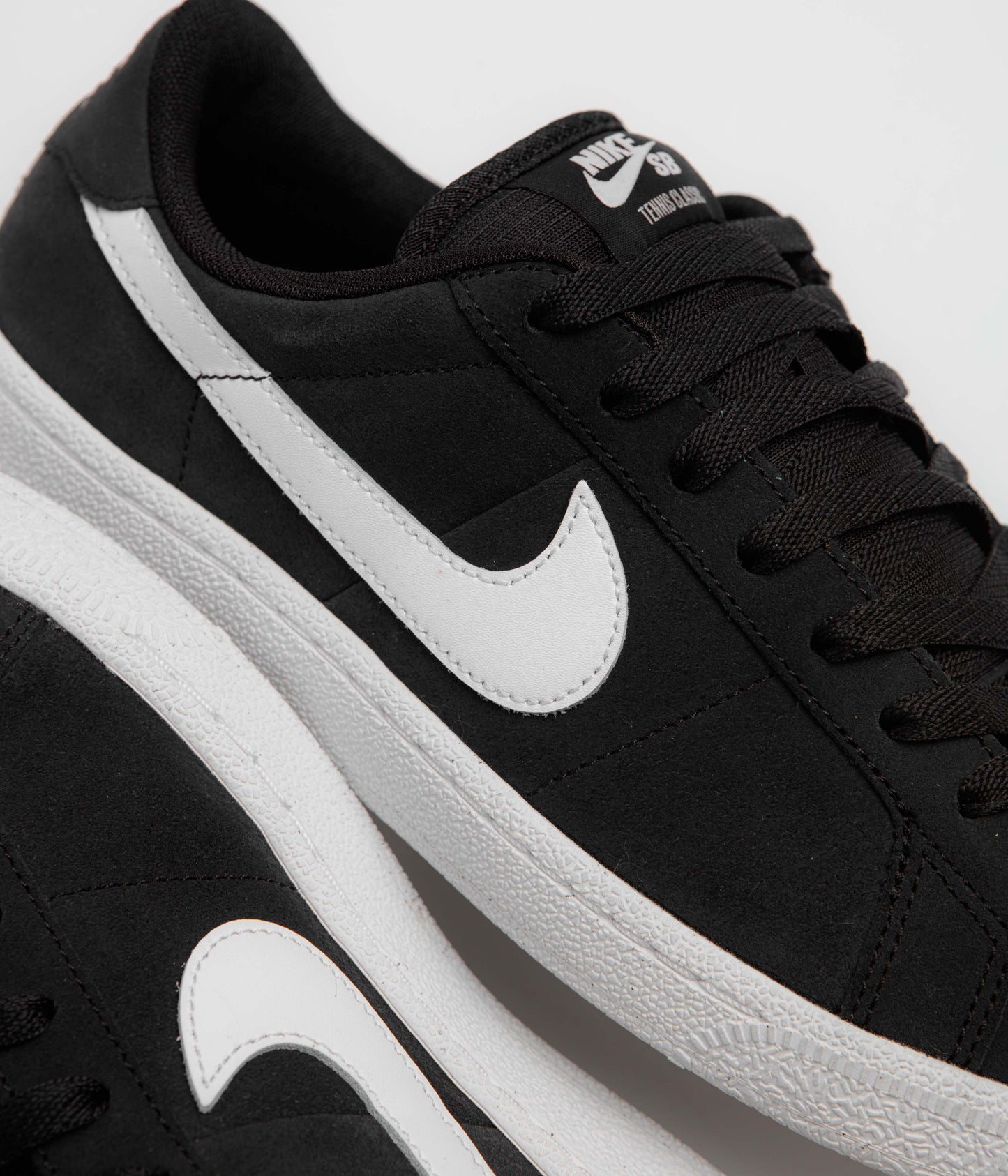 Nike SB Tennis Classic Shoes - Black / White - White