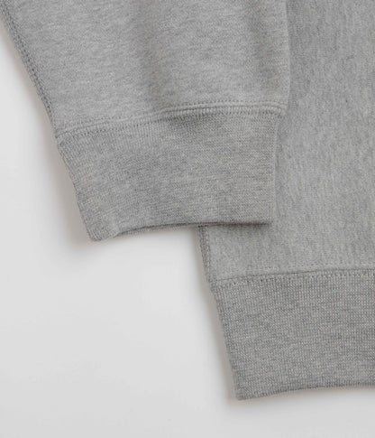Nike Solo Swoosh Crewneck Sweatshirt - Dark Grey Heather / White / White