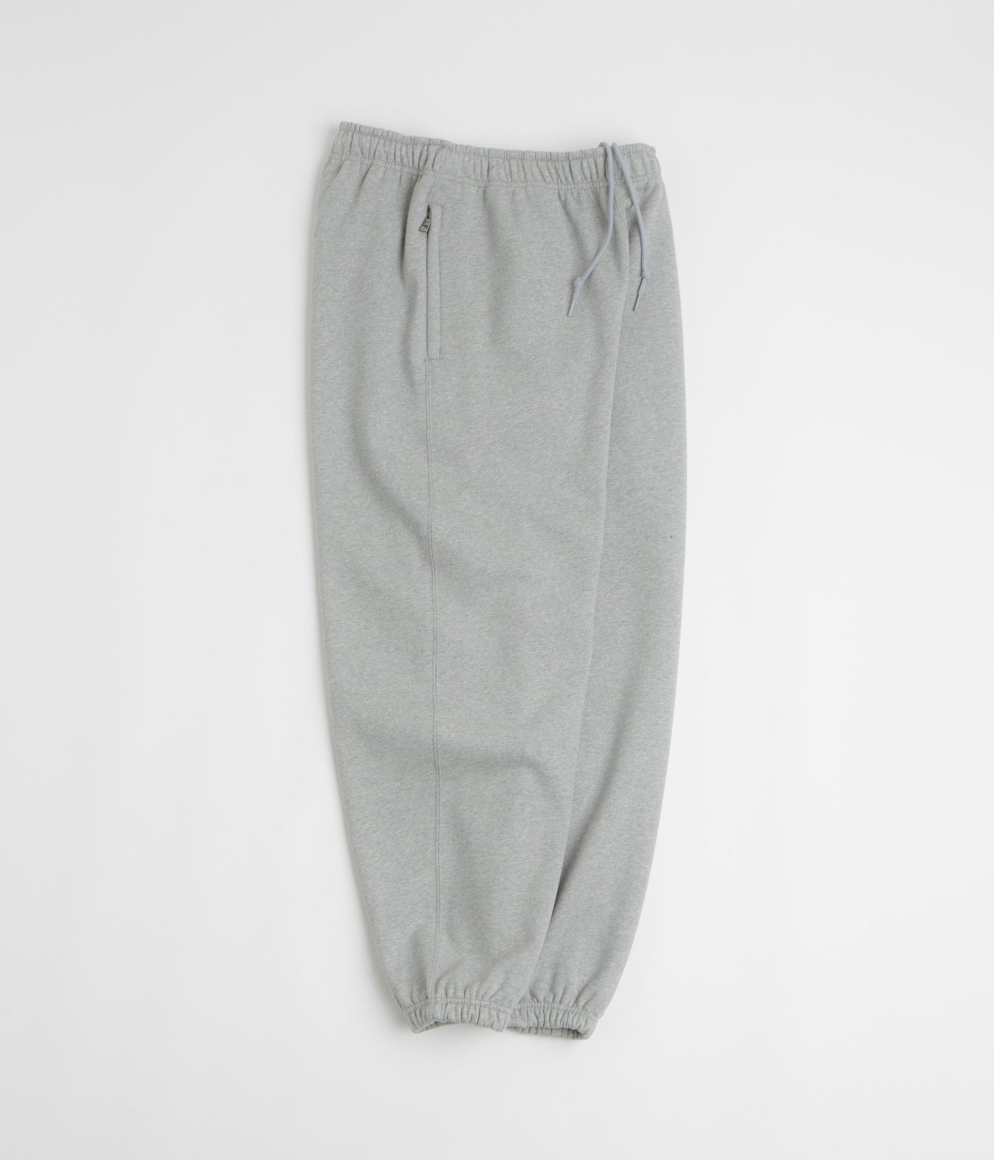 Nike Solo Swoosh Cuffed Sweatpants - Dark Grey Heather / Light Smoke Grey / White