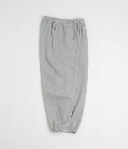 Nike Solo Swoosh Cuffed Sweatpants - Dark Grey Heather / Light Smoke Grey / White