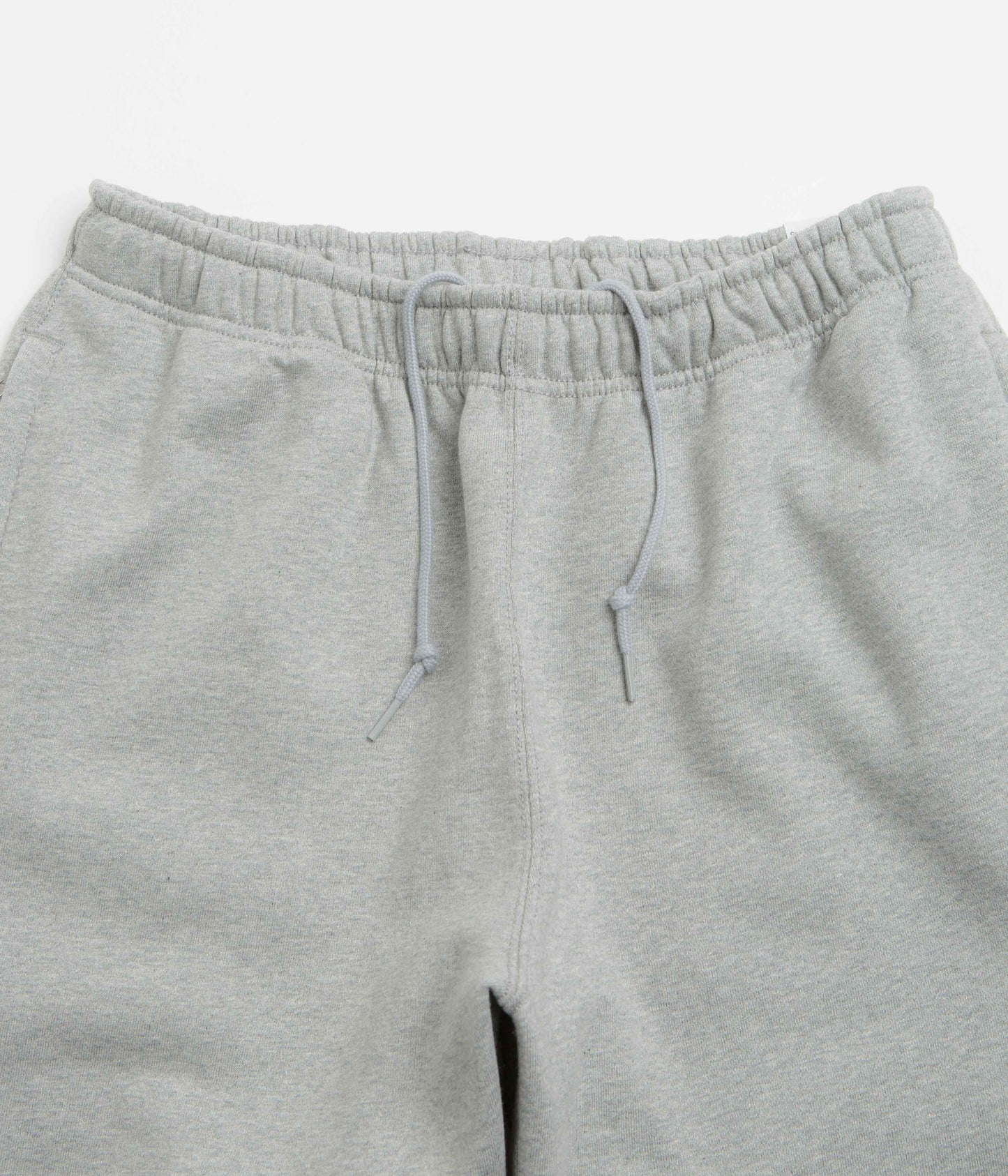 Nike Solo Swoosh Cuffed Sweatpants - Dark Grey Heather / Light Smoke Grey / White