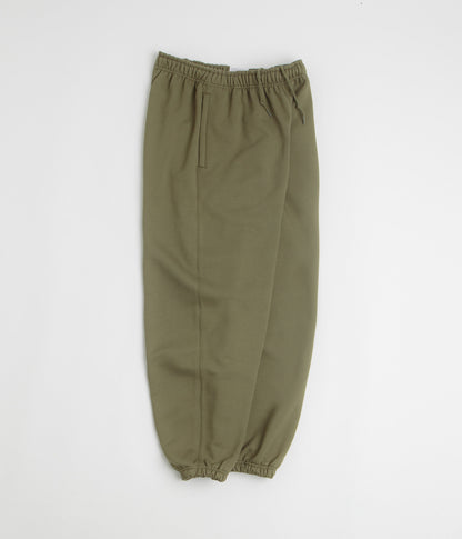 Nike Solo Swoosh Cuffed Sweatpants - Medium Olive / Medium Olive / White