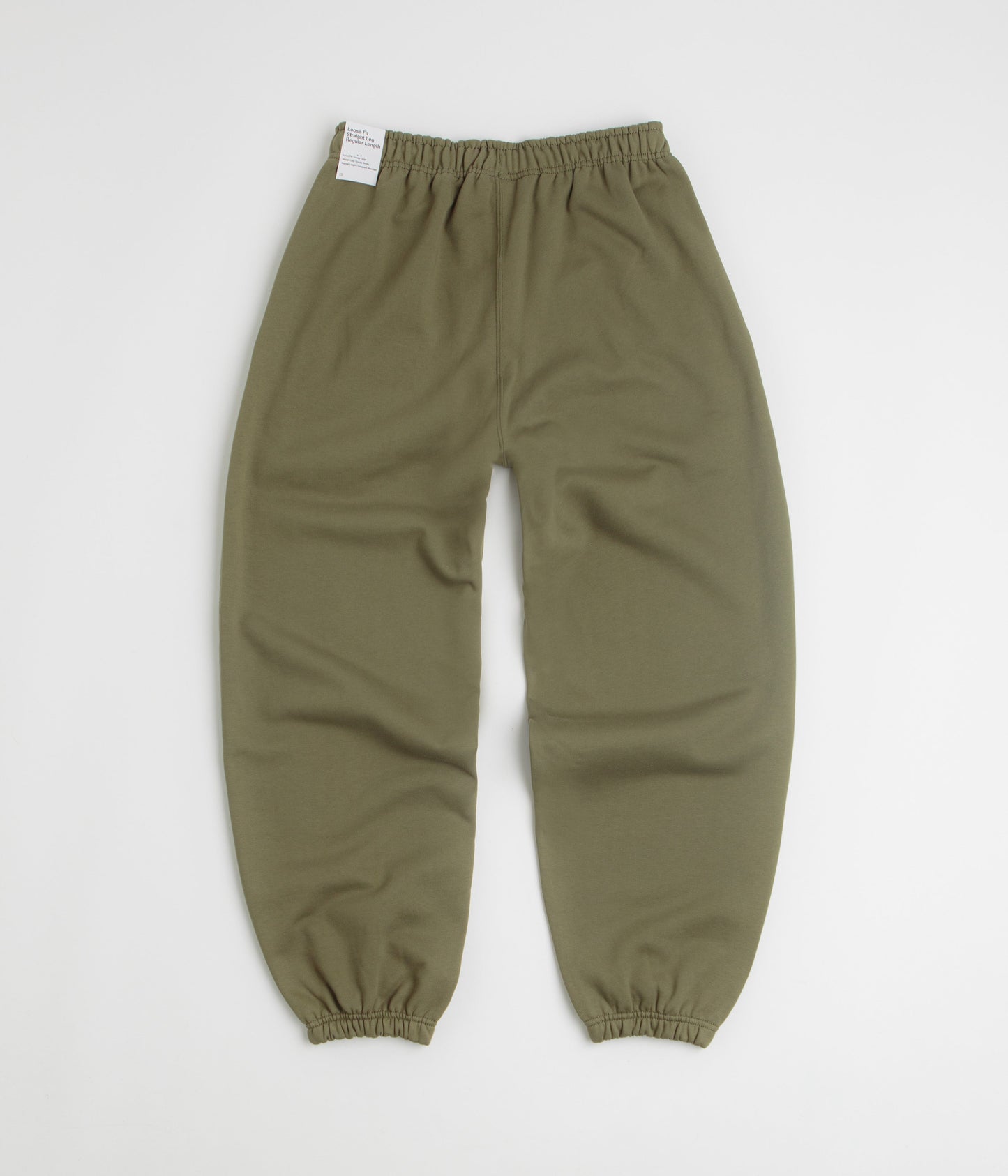 Nike Solo Swoosh Cuffed Sweatpants - Medium Olive / Medium Olive / White
