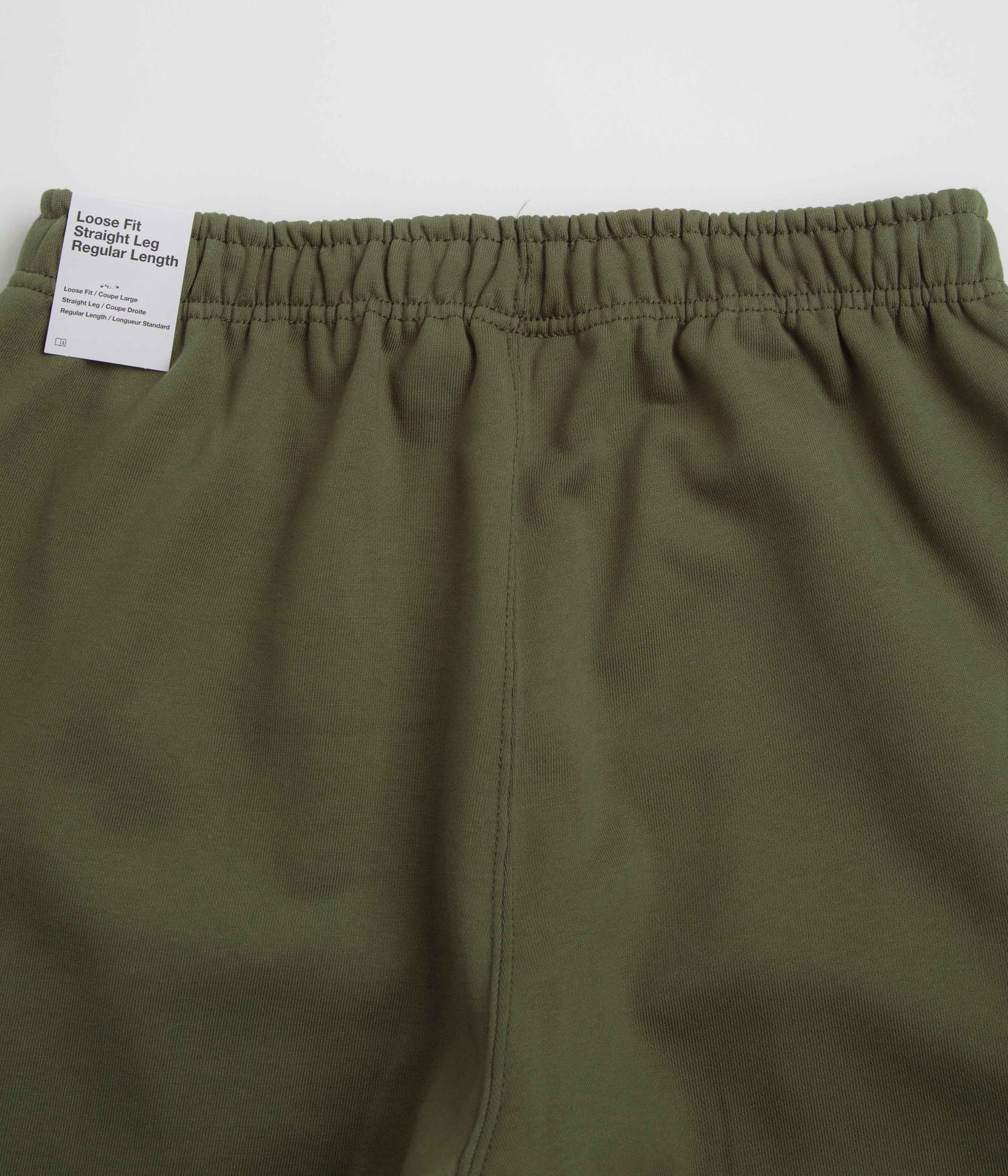Nike Solo Swoosh Cuffed Sweatpants - Medium Olive / Medium Olive / White