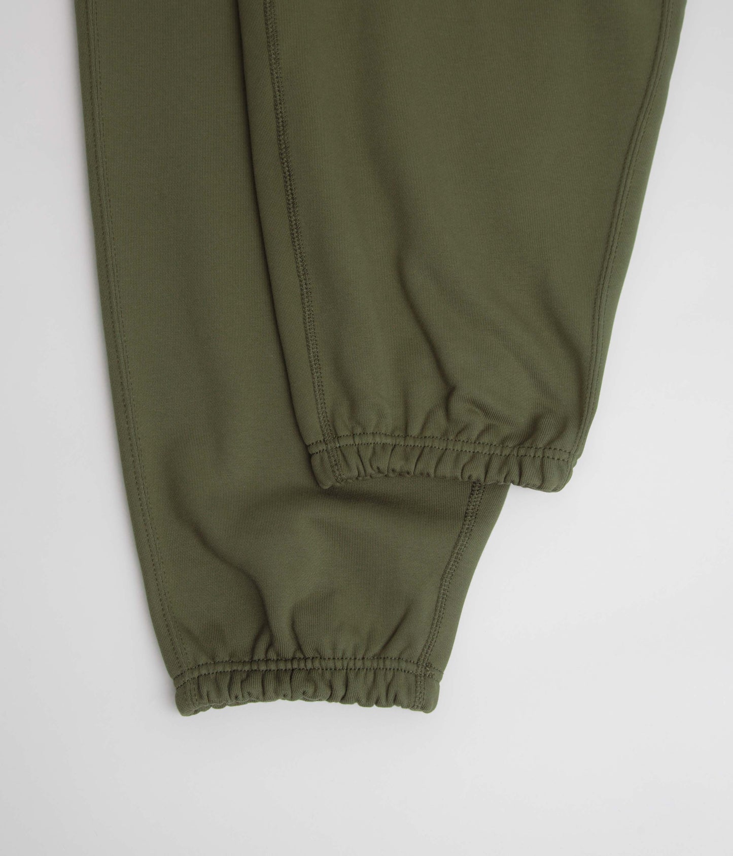Nike Solo Swoosh Cuffed Sweatpants - Medium Olive / Medium Olive / White