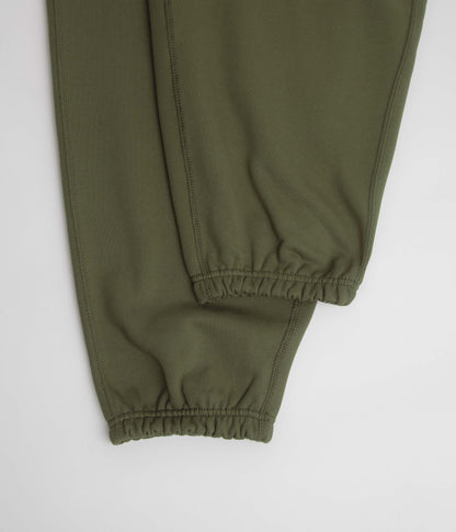 Nike Solo Swoosh Cuffed Sweatpants - Medium Olive / Medium Olive / White