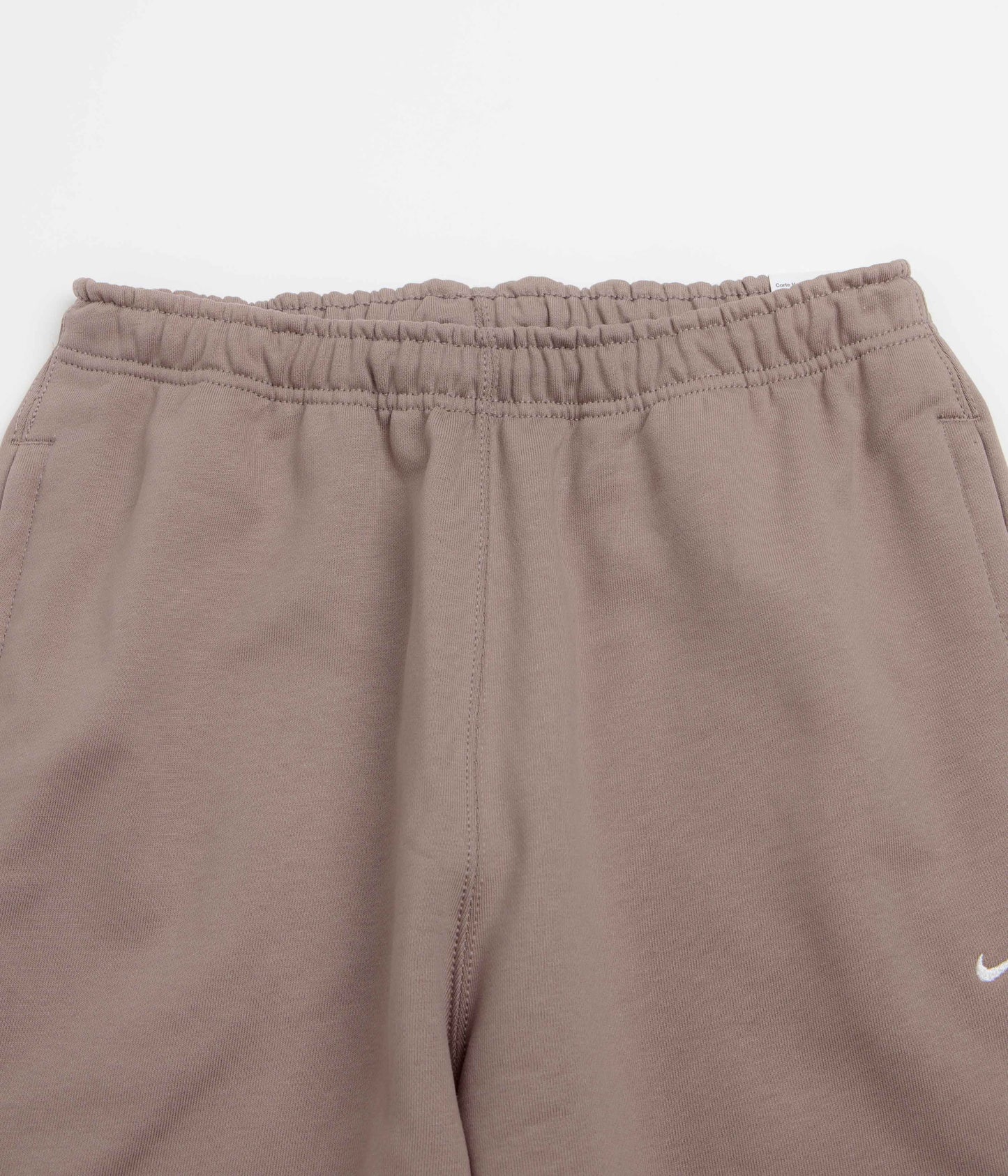 Nike Solo Swoosh Cuffed Sweatpants - Mink Brown / Mink Brown / White