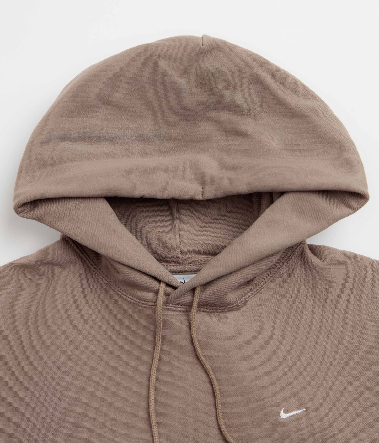 Nike Solo Swoosh Hoodie - Mink Brown / Mink Brown / White