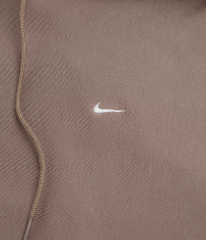 Nike Solo Swoosh Hoodie - Mink Brown / Mink Brown / White