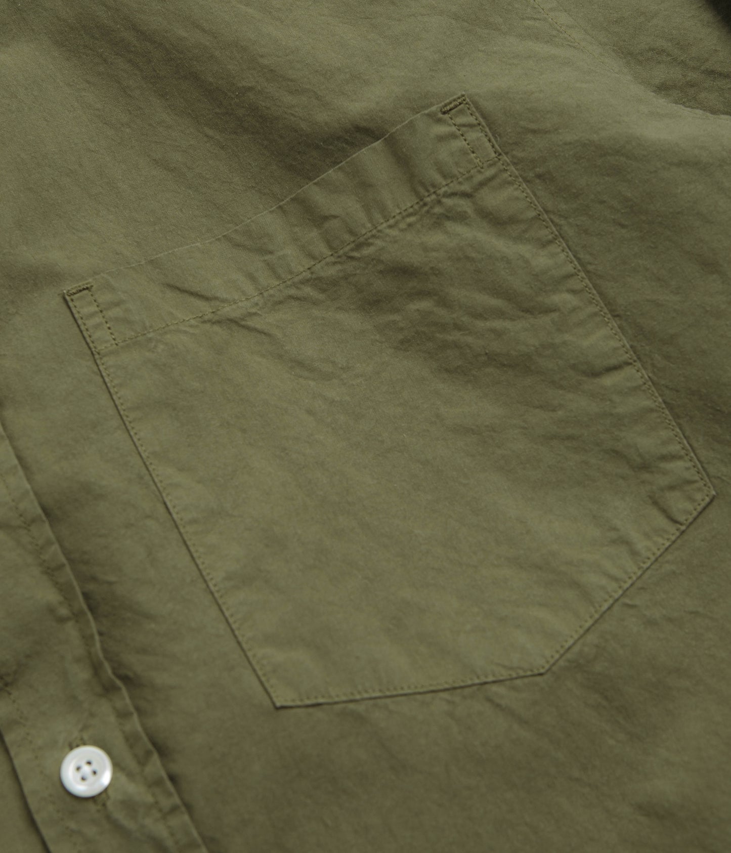Norse Projects Osvald Cotton Tencel Shirt - Sitka Green