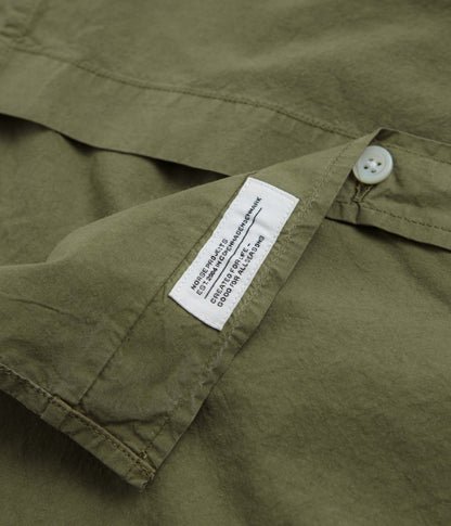 Norse Projects Osvald Cotton Tencel Shirt - Sitka Green