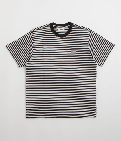 Obey Established Works Eyes Stripe T-Shirt - Black